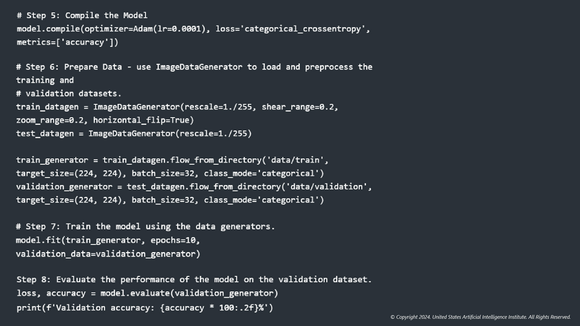Transfer Learning Sample Workflows