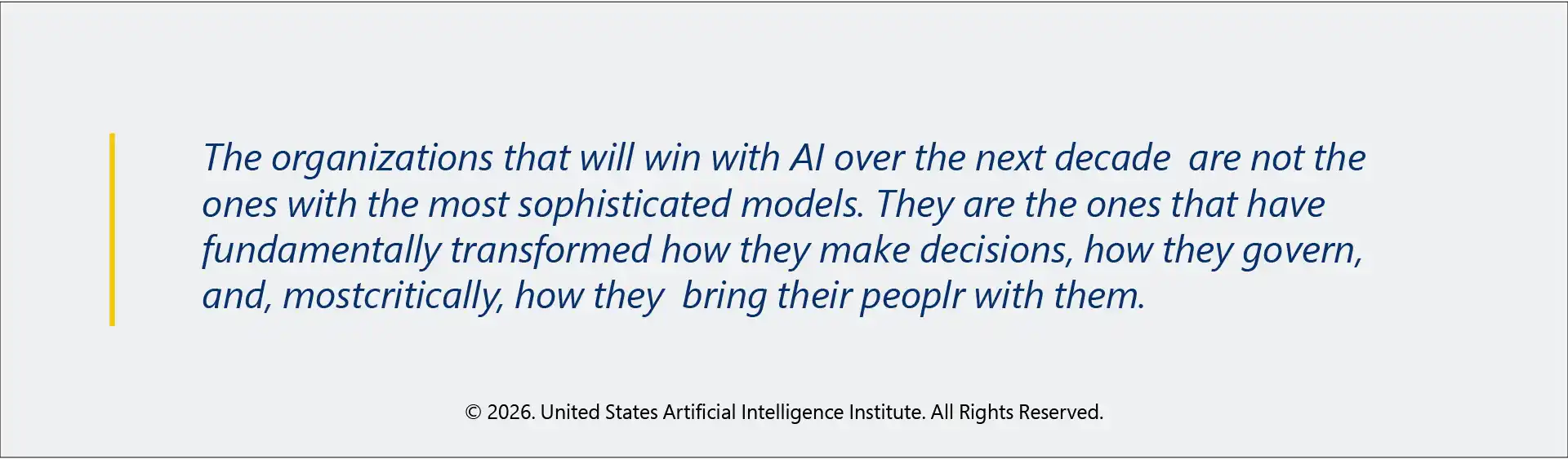 AI is Not a Technology Problem - 3